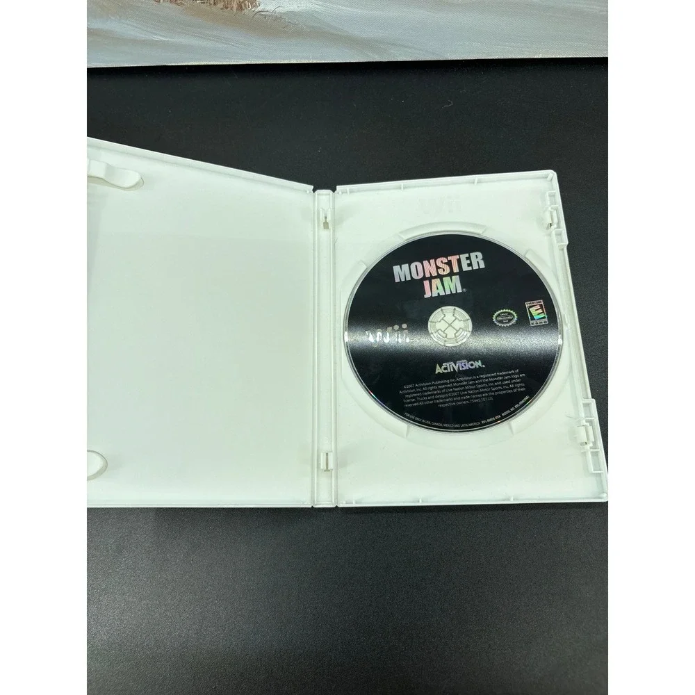 Monster Jam Nintendo Wii Game Activision Grave Digger Racing 2007 RVL P RMOE